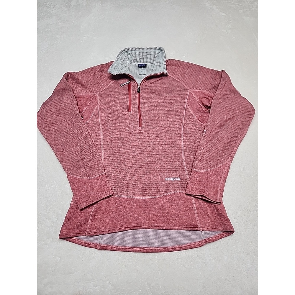 Patagonia R1 FleecePullover 1/2 Zip Women's Small Pink-Mauve